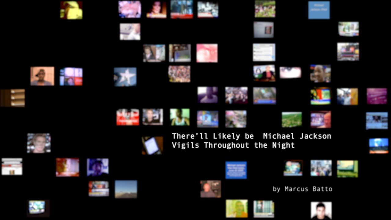 poster art with multiple stills of news coverage